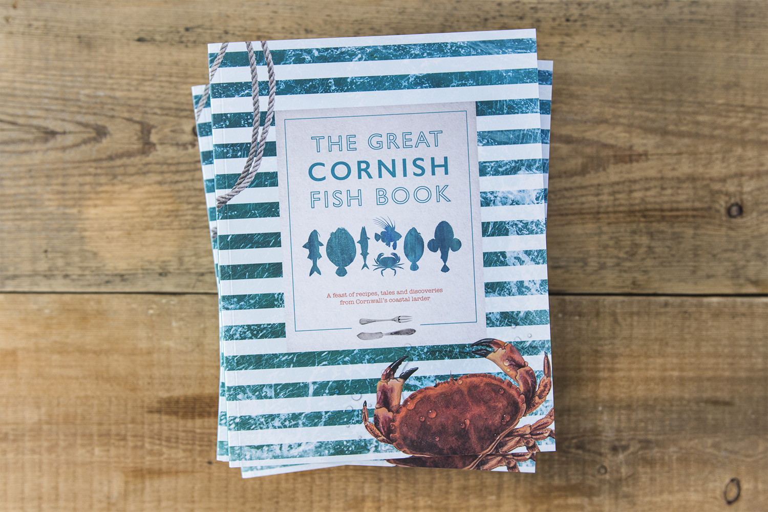 Front cover design of the Great Cornish Fish Book