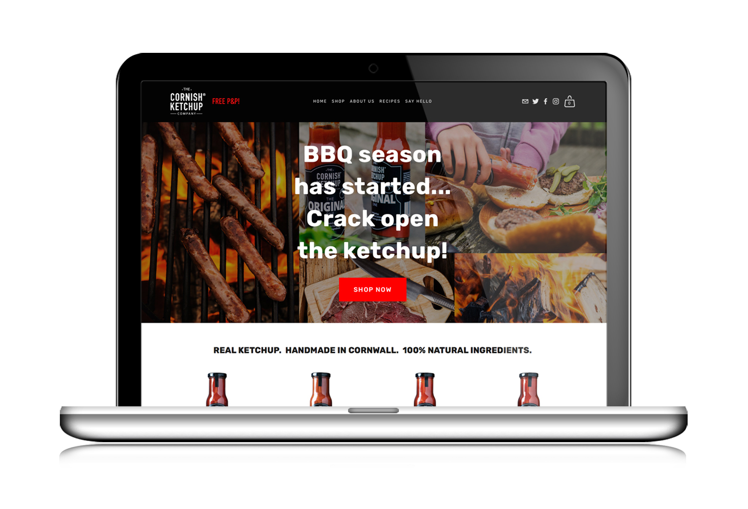 Cornish Ketchup website design